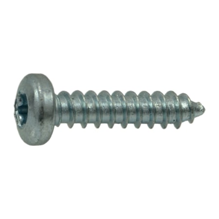 Midwest Fastener Sheet Metal Screw, #4 x 1/2 in, Zinc Plated Steel Pan Head Torx Drive, 35 PK 37048
